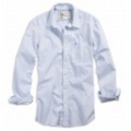 アメリカンイーグル EAGLE RELAXED STRIPE SHIRT (White/Blue Stripe)