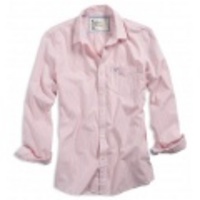 アメリカンイーグル EAGLE RELAXED STRIPE SHIRT (White/Pink Stripe)