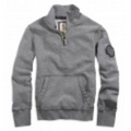 アメリカンイーグルメンズ　Eagle Half-Zip Mock Neck Fleece (Grey Heather)