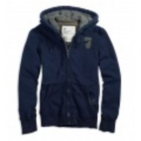 アメリカンイーグル [Man’s] Eagle Applique Full-Zip Hoodie (Basic Navy) サイズ:XS【即日発送】