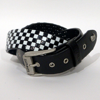 SQUARE CHECKER Studded Belt:イエロールビー[YELLOWRUBY]