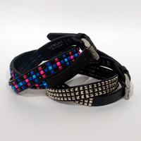 TRIPLE MINI Studded Belt:イエロールビー[YELLOWRUBY]