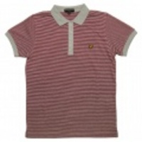 LYLE&SCOTT VINTAGE-ファインボーダーポロシャツ(Light Gray) KH771V22