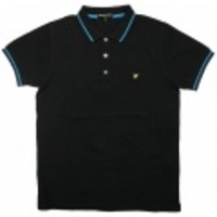 LYLE&SCOTT VINTAGE-ラインポロシャツ(Black) KH746V22