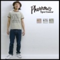 Pherrows【フェローズ】トリムプリントTシャツ”herbal medicine”【送料無料】