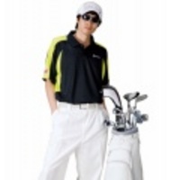 【送料無料】ポロシャツ[半袖]（ブラック）〔6385〕