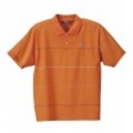 【送料無料】ポロシャツ半袖（オレンジ）〔6438〕