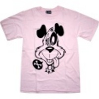 DOG S/S Tee/LT PINK Ｔシャツ【DxAxM/ ダム】