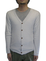 FITHRON/ Fake Layered Cardigan【GRAY】:リフレクトトヨハシ[REFLECT TOYOHASHI]