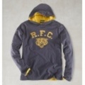 POLO RUGBY(ポロラグビー) HOODED REVERSIBLE TIGER TEE【Aged Navy/Congo Gold】