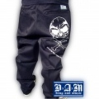 SKULL WORK PANTS/NAVY ボトム【DxAxM/ ダム】