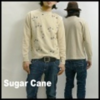 SUGAR CANE【シュガーケーン】裏起毛Tシャツ「家紋」【送料無料】