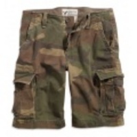 アメリカンイーグルメンズ AE PATCHWORK PLAID CARGO SHORTS (Brown Camo)