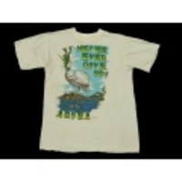 L★古着Tシャツ 鳥、カエル 白