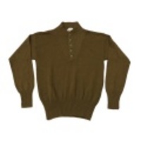 L★古着セーター 90年代 ミリタリー こげ茶