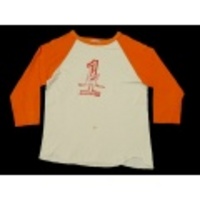 M★古着7分丈Tシャツ 70年代 1 白×オレンジ