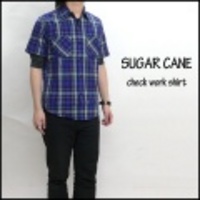 SUGAR CANE【シュガーケーン】コットンチェックワークシャツ【送料無料】