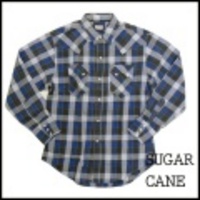 SUGAR CANE【シュガーケーン】長袖チェックウエスタンシャツ【送料無料】