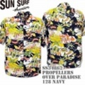 Sun Surf（サンサーフ）アロハシャツ SS34862【PROPELLERS OVER PARADISE】Navy