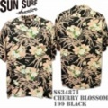 【新生活応援♪ポイント15%】Sun Surf（サンサーフ）アロハシャツ SS34871【CHERRY BLOSSOM】Black