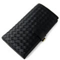 BOTTEGA VENETA[ボッテガ・ヴェネタ]　イントレチャートの長財布[ブラック]