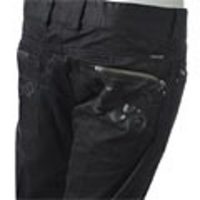 DIESEL[ディーゼル]　ストレッチコットン ボタンフライパンツ[ブラック]