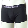 EMPORIO ARMANI UNDER WEAR［エンポリオアルマーニ アンダーウェア］ストレッチボクサーパンツ　ベッカムモデル[ブラック]　110389 cc518 00020