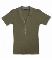 テレコフェイクレイヤードヘンリーネック:ジュンメン[JUNMEN]