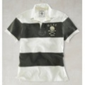 POLO RUGBY(ポロラグビー) BLEECKER PIECED STRIPES RUGBY【BLK/WHT】