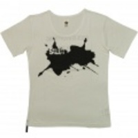 SABLE CLUTCH (セーブル クラッチ) DRIP THE SALUT CRACK PRINT T-SHIRTS(White) SC01-051