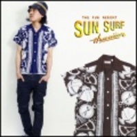 SUN SURF【サンサーフ】2010半袖レーヨンハワイアンシャツ（アロハシャツ）”SEAMENE’S COMPASS”【送料無料】