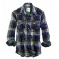 【送料無料】アメリカンイーグルメンズ Eagle Double Weave Plaid Shirt (Green)