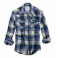 【送料無料】アメリカンイーグルメンズ Eagle Double Weave Plaid Shirt (Yellow)