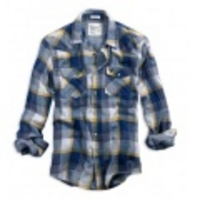 【送料無料】アメリカンイーグルメンズ Eagle Double Weave Plaid Shirt (Yellow)