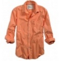 アメリカンイーグルメンズ Eagle Striped Shirt (Orange)