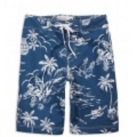 アメリカンイーグルメンズ AE Hawaiian Board Shorts (Agate Blue)