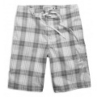 アメリカンイーグルメンズ AE Plaid Board Shorts (Grey)