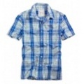 アメリカンイーグルメンズ EAGLE SUMMER PLAID SHIRT (Blue)