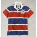 POLO RUGBY(ポロラグビー) HAMLIN CRESTED RUGBY【Red/White/Royal】