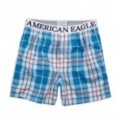 アメリカンイーグルメンズAE PLAID BOXER (Cool Topaz)