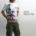 ANTI半袖プリントＴシャツ「HawaiianPalmTree」