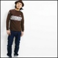 ARMERS by BARNS【バーンズ】フロッキープリント長袖Ｔシャツ【40%OFF】【返品・交換不可】【送料・代引き手数料別】