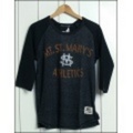 BARNS【バーンズ】テロテロ七分袖ベースボールＴシャツ「MT.ST.MARY’S」【送料無料】