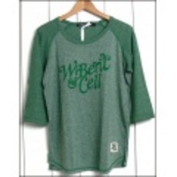 BARNS【バーンズ】テロテロ七分袖ベースボールＴシャツ「W BENT & CELL」【送料無料】