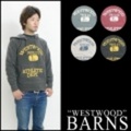 BARNS【バーンズ】ビンテージウォッシュ　フード後付パーカー「WESTWOOD」【M】【L】【送料無料】