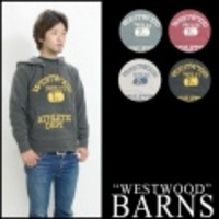 BARNS【バーンズ】ビンテージウォッシュ　フード後付パーカー「WESTWOOD」【M】【L】【送料無料】