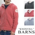 BARNS【バーンズ】ビンテージウォッシュユーズド加工パーカー「KNOXVILL」【M】【L】【送料無料】