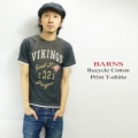 BARNS【バーンズ】リサイクル天竺Ｔシャツ「VIKINGS」