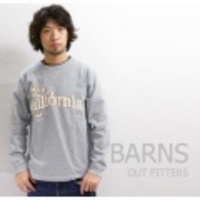 BARNS【バーンズ】ヴィンテージクルーネック長袖Ｔシャツ「CALIFORNIA」【送料無料】