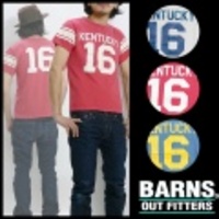 BARNS【バーンズ】丸胴天竺Tシャツ”KENTUCKY”